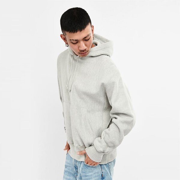 Grey Pullover Hoodie Manufacturer - Image 4