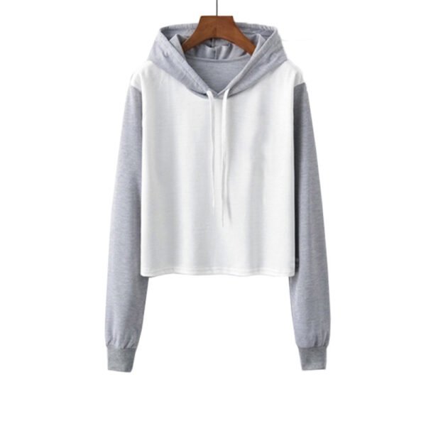 Block Cropped Women Hoodie Manufacturer