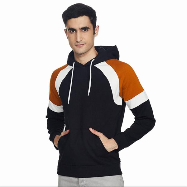 Pullover Color Block Hoodie Supplier - Image 4