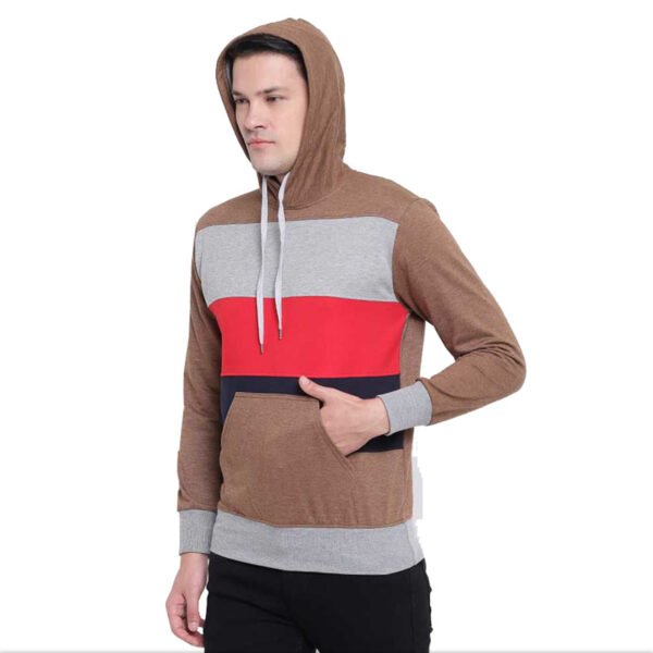 Custom Color Block Pullover Hoodie - Image 2