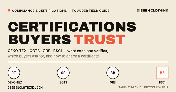 Apparel Compliance Certifications