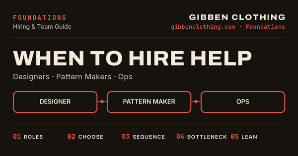 When to Hire Clothing Brand Team