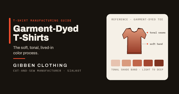 Garment Dyed T Shirt Manufacturing