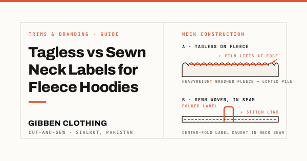 Tagless vs Sewn Labels For Hoodies