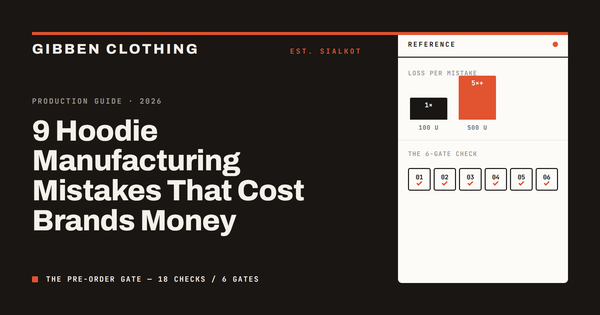 Hoodie Manufacturing Mistakes