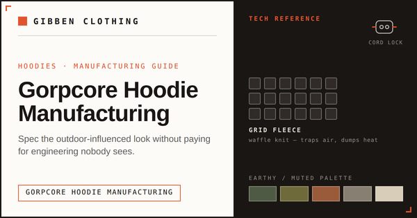Gorpcore Hoodie Manufacturing