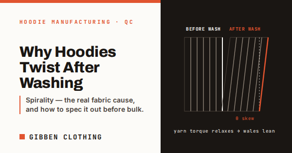 Hoodie Twisting After Washing