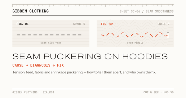 Hoodie Seam Puckering
