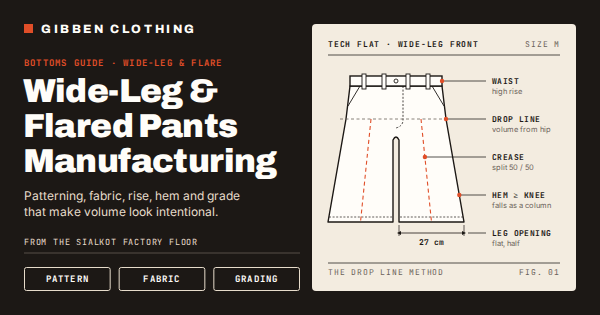Wide Leg Pants Manufacturing