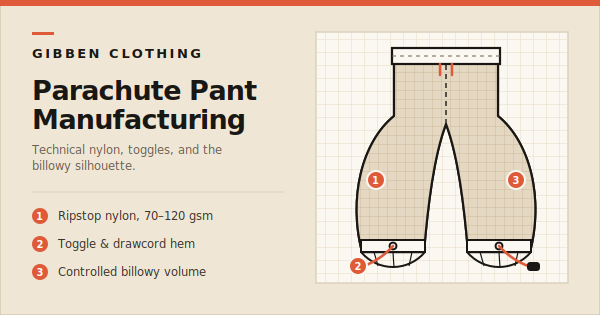 Parachute Pants Manufacturing Guide