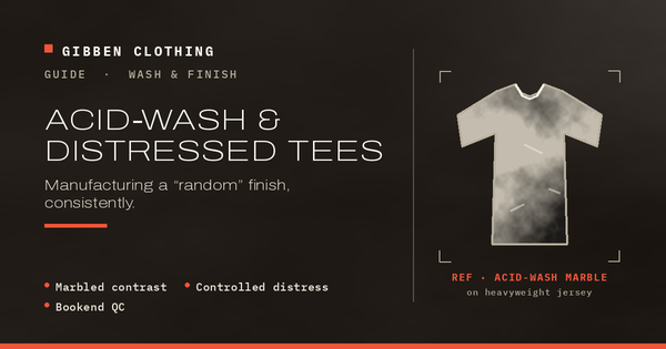 Acid Wash and Distressed Tees Manufacturing